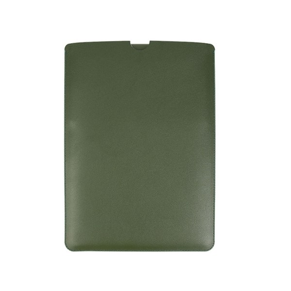 Laptopväska Vattentätt PU- cover för Book Air 13 Pro 13,3 14 15 15,6 tums case- Notebook innerväska Dark green 12 inch Dark green 12 inch