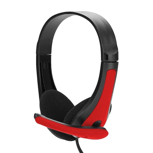 Headset med kabel med mikrofon 3,5 mm-uttag Datorhörlurar Gaming Headset över örat