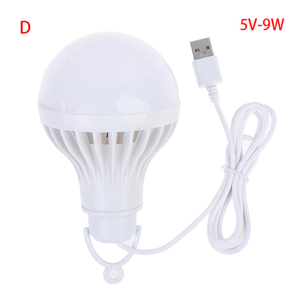 5V 3W-12W USB -lampa Bärbar Lampa LED för vandring camping T D