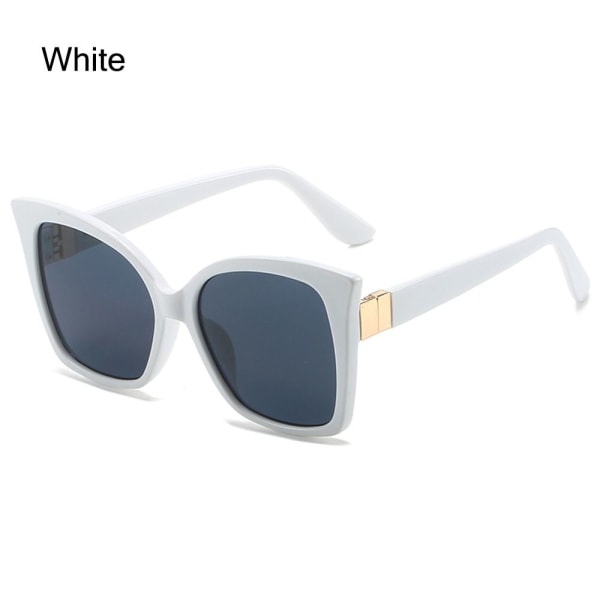 Cat Eye Solglasögon Oversized nyanser WHITE WHITE White White