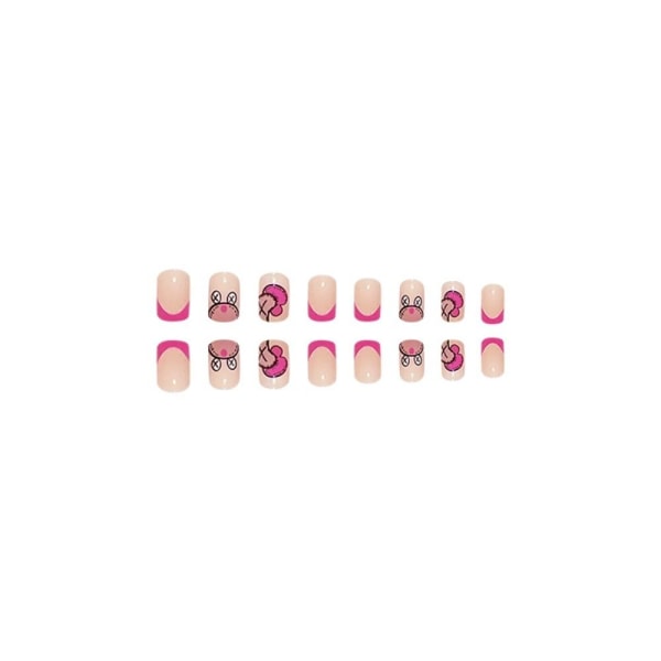 24st False Nails Short Square French Z190 Z190