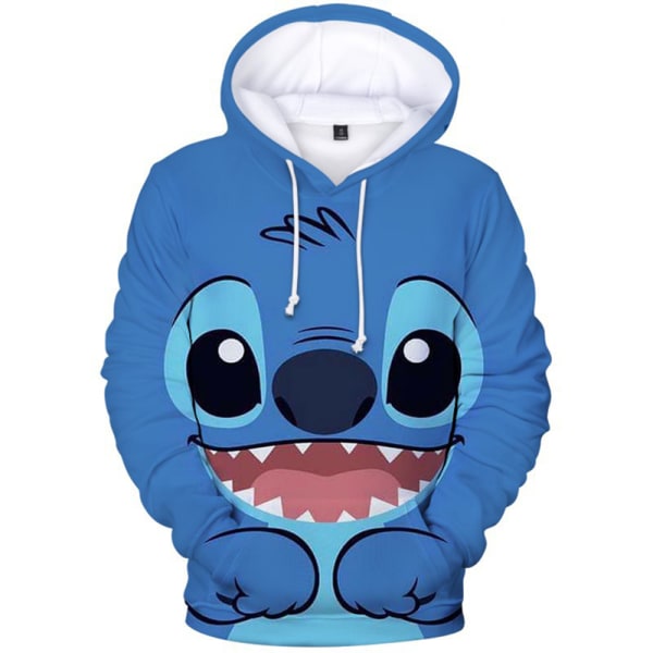 Kids Stitch Cosplay Hoodie Jacka Kostymer Sweatshirt Toppar C 120cm