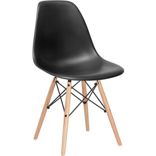 SPRINGOS® stol i skandinavisk stil 46 x 82 cm Plaststol för kök matsal Sminkstol Skalstol