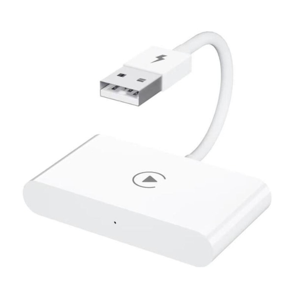 Snabb USB trådlös Carplay Adapter Dongel för Apple Ios Bil Auto Navigation Play White