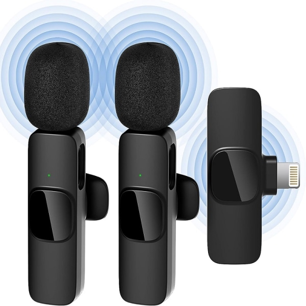 Trådlösa mikrofoner, Clip on Lapel Bluetooth -mikrofon trådlös för  videoinspelning, PC, bärbar dator, livestreaming 2df8 | Fyndiq