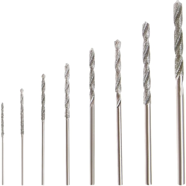9 st Diamond Twist Drill Bits 0 8 1 0 1 2 1 5 1 8 2 0 2 2 2 5 3 0