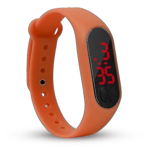 Silicone Wristwatch For Men And Women Electronic Candy Colors Watches Led Casual Sports