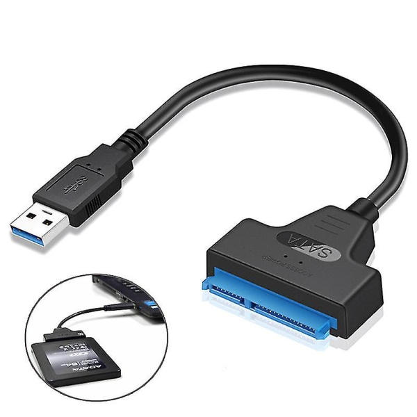 USB 3.0 Sata Ssd Hdd Adapter Kabelomvandlare Hårddiskkontakt