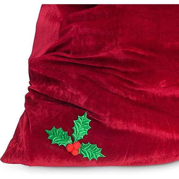 Jultomten Röd presentpåse 36"x27" Stor presentsäck med dragsko