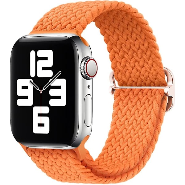 Stretchy Nylon Solo Loop Bands Compatible With Apple Watch Band 41mm 40mm 38mm For Women Men, Adjustable Elastic Braided Strap Sport Wristbands For Iw