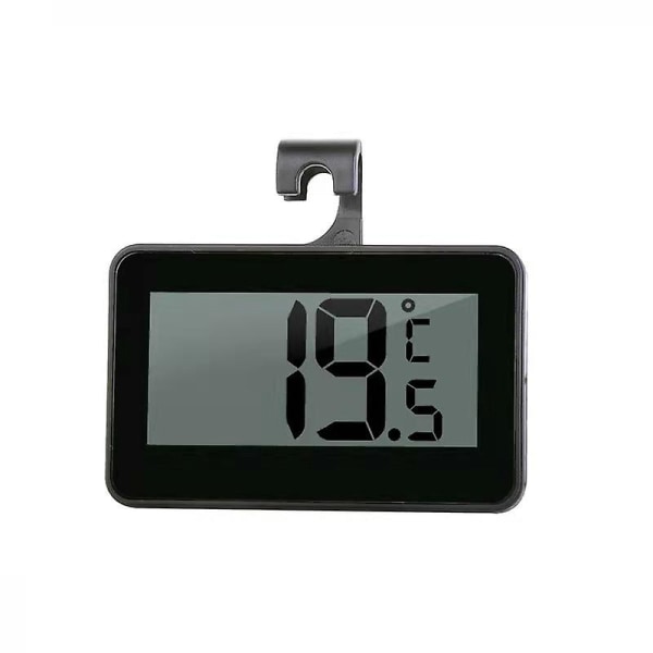 Digital frystermometer Kylskåp Reservdelar Trådlös kyltermometer och invändig temperaturövervakning (stor LED-display, svart) Tre lägen