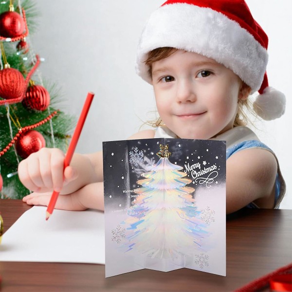 Julekort gratulasjonskort Klassiske feriekortutvalg for bursdagsjuleavslutning (rød)