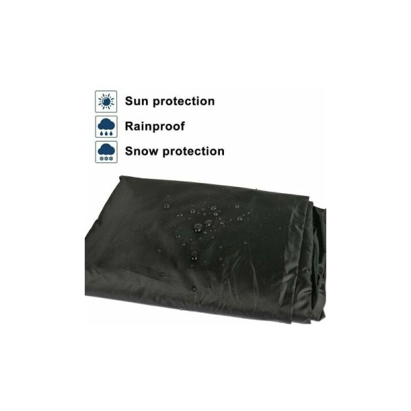 Vattentätt cover för grill 145 x 61 x 117 cm (svart)