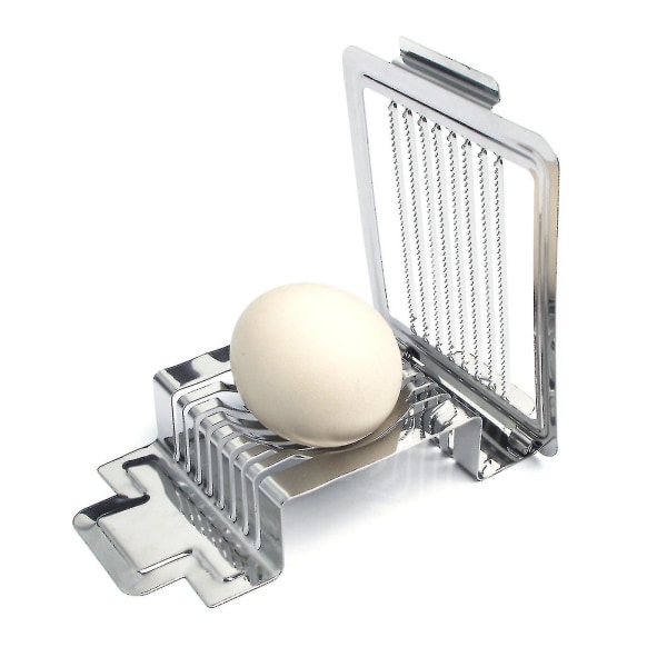 Æggeskærer Heavy Duty Æggeskærer Multifunktionel Æggeskærer Rustfrit ståltråd Æggeskærer Svampeægskærer (sølv) Bedste gave