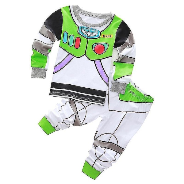 Barn Barn Gutter Cosplay-uttrekk Toy Story Woody Buzz Lightyear Maskerade Halloween-kostyme (4-5 år, Buzz Lightyear)