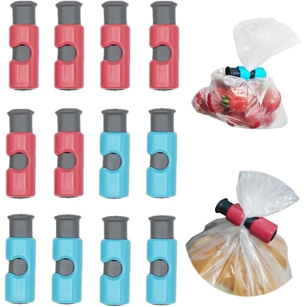 12pcs Bread Bag Clips Stretch Button Bread Bag Closure Clip Closure Clip For Cooler Bags Snack Bags Candy Bags