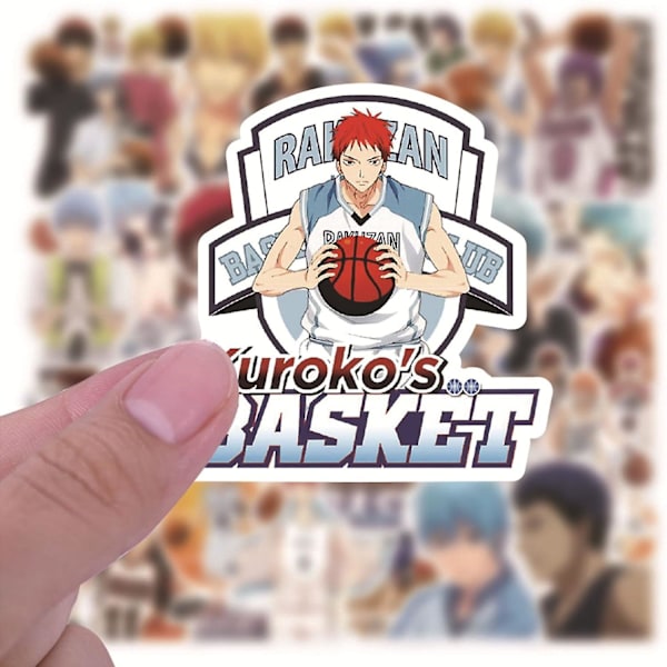 50 stk Japanske Anime Kuroko's Basketball Klistremerker Vanntette Vinylklistremerker For Barn Tenåringer Voksne Skateboard Datamaskin Bærbar Gitar