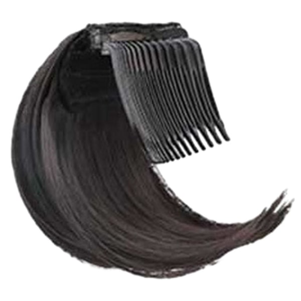 C-form kort hårforlengelsesklips Fasjonabelt DIY-styling-parykkverktøy for daglig sminke (10 cm, brunsvart)