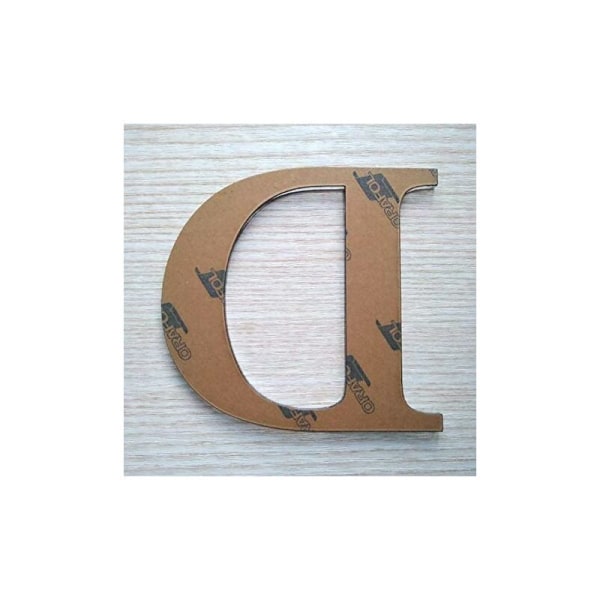 Självhäftande spegelbokstäver - bokstaven D & - höjd 15 cm - självhäftande initial - spegelalfabetet - plexiglasdekoration - alfabetet 26 bokstäver CHAM