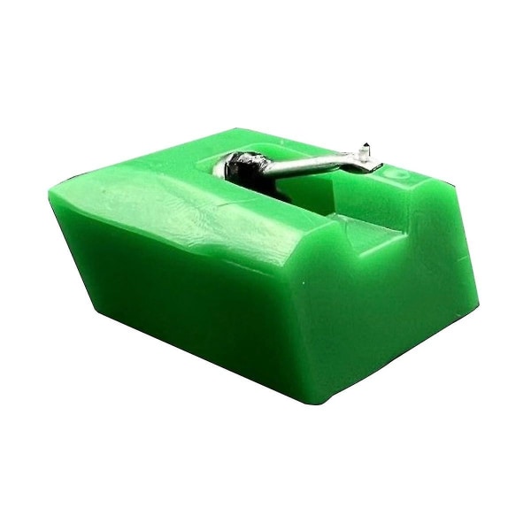Pladespillernål Diamond ATN95E erstatningspen til AT-LP120-USB og forskellige AT-modeller pladespiller（grøn)