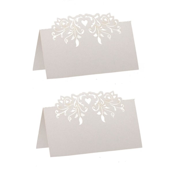 120 st spetsar bröllopsbord namn bordskort personlig mottagning dekoration med vitt spetsmönster