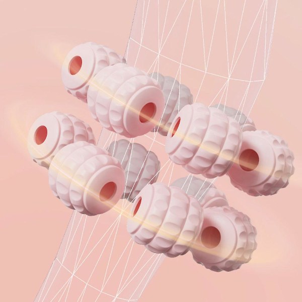 3D Multifunctional Rings Roller Hierontalaite Kestävä lihaksia rentouttava hierontalaite fitness (20 kierrosta, sininen)