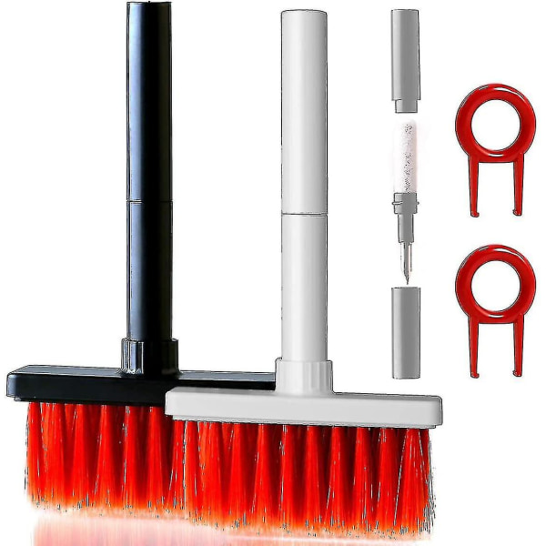 -2 Pieces Funct Cleaning Brush, 5 In 1 Kit Cleaning And D Removing Tool For Mechanical , Earph, Ph, Smar
