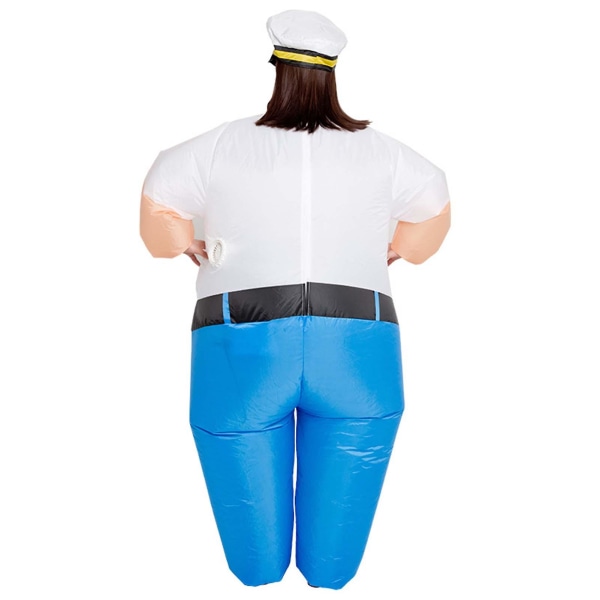 Fats Sailors Captains Uppblåst Cosplay-dräkt Batteridriven bekväm kostym för kvinnor Män Vuxen（One Size)