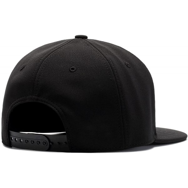 Aveki Klassisk Snapback-keps Hip Hop Flat Bill Visor Cap - Unisex Vuxen Justerbar Basebollkeps, Vinröd