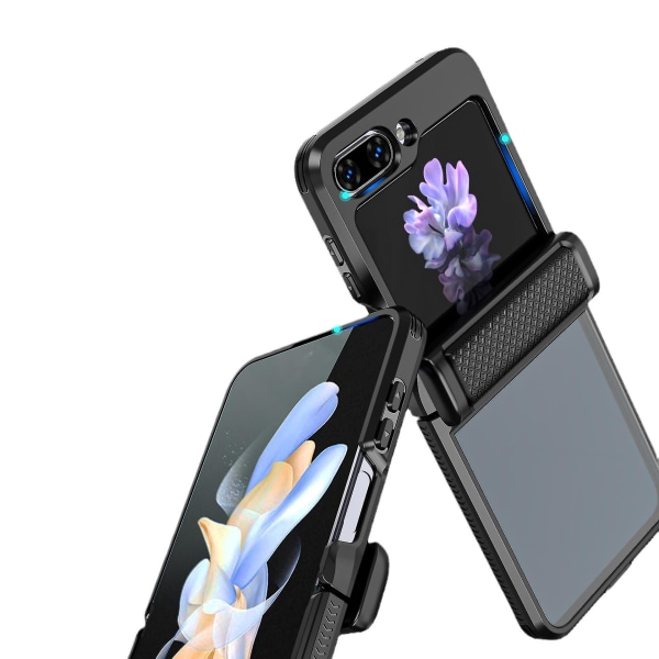 Z Fold 5-deksel Gjennomsiktig telefondeksel Støtsikkert anti-ripe-deksel til Samsung Galaxy Z Fold 5 (svart)