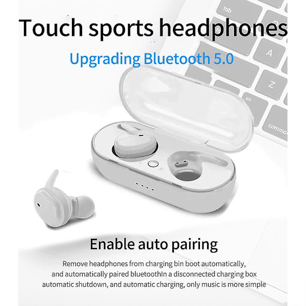 Y30 Bluetooth-hörlurar Hi-fi-headset Trådlösa Bluetooth-headset Hörlurar In-ear Mini-headset Handsfree Touch