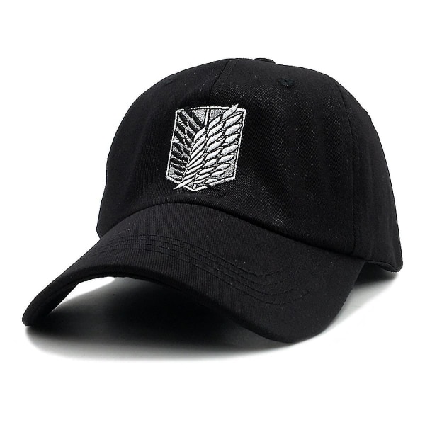 Attack On Titan baseball cap Mukava Snapback-säädettävä urheilukirjontahattu（1)