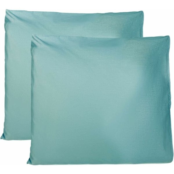 MINKUROW 100% bomull Cover 65x65cm 2 Pack 100% Puro Cotton rektangulärt cover med lås - Grön