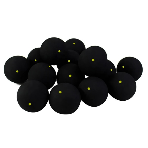 Blå gul prikk squashballer som oppfyller og overgår internasjonale standarder egnet for nybegynnertilbehør (Enkelt gul prikk)