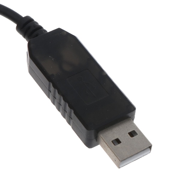 USB till 4,2v 5,5x2,5 mm laddarkabel med led-indikator för led-strålkastare