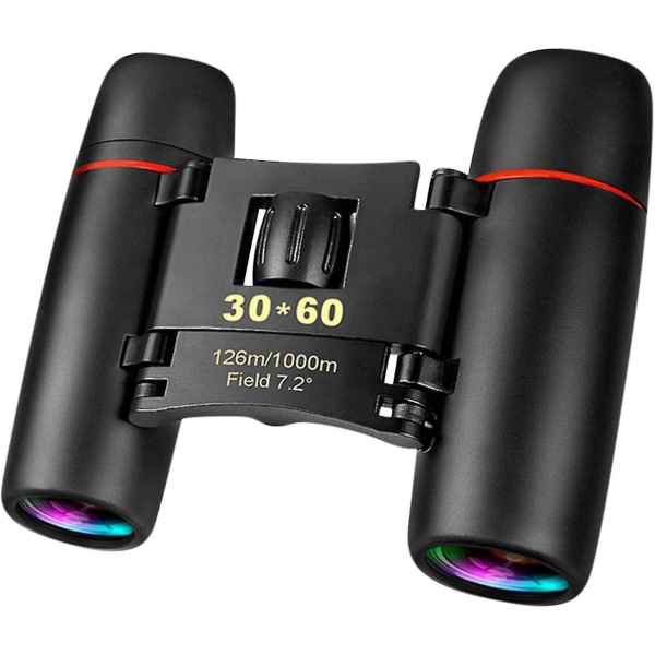 Bærbar minikikkert 30x60, foldevandtæt miniteleskop med 8x forstørrelse Dagsyn For voksne Børn Foldekikkert ideel til Huntin