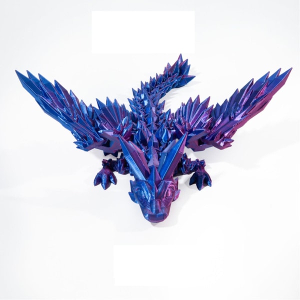 3D-printet Flying Dragons Legetøj Ornament Charmerende dekorative modemodel til drengepige Kvinder Mænd (MINI, Lilla)