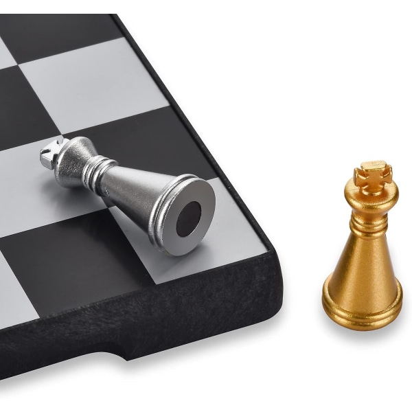 Reisesjakksett, magnetisk sjakkspill med sammenleggbart sjakkbrett Pedagogiske leker for barn og voksne (6,5*6,5*0,7 tommer)