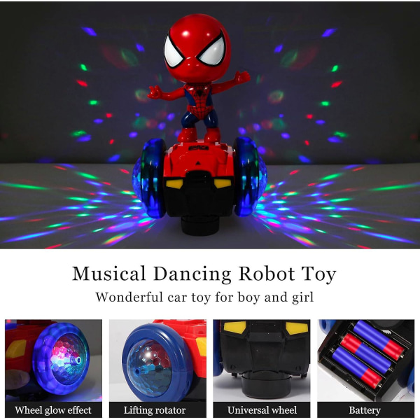 Dancing Spider Robot Toys Interactive Musical Super Hr Billeksak Blinkande lampor Intelligent Interactive Educational Robot For Cirldent Day Födelsedag Gi