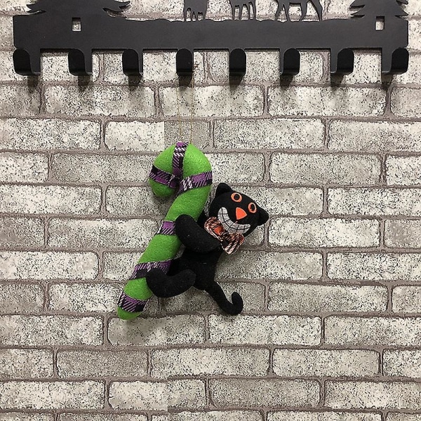 Halloween Kreativa hängande dockor Presenter Plyschhänge Dekorativa rekvisitaSvart katt