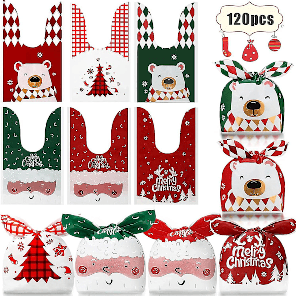 Other Decoration For Christmas 120 Packs Of Christmas Candy Packs Christmas Candy Packs Parties Christmas Cakes Cute Packs Of Christmas Cookies Party