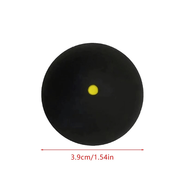 Blue Yellow Dot Squash-pallot, jotka täyttävät ja ylittävät kansainväliset standardit, jotka sopivat aloittelijoille (yksi keltainen piste)