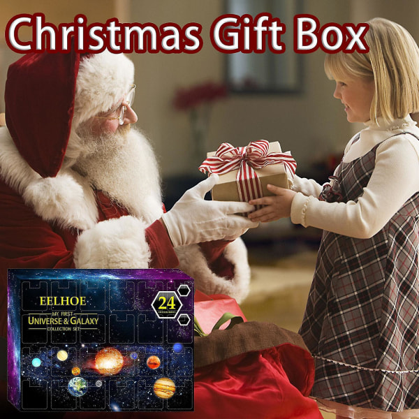 Jule-adventskalender - Planet Edition med 24 små gaver