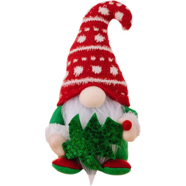 Christmas Gnomes Plush | Dwarf With Cactus Pattern, Plush Swedish Gnomes, Ornaments, B