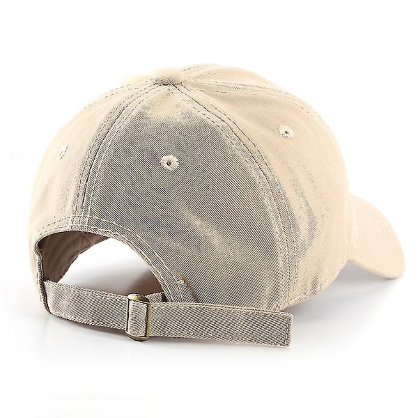 Slckton Fashion 100% bomuld baseballkasket til kvinder og mænd Højkvalitets Snapback Hat Vasket Justerbare Hatte Unisex（Hvid）