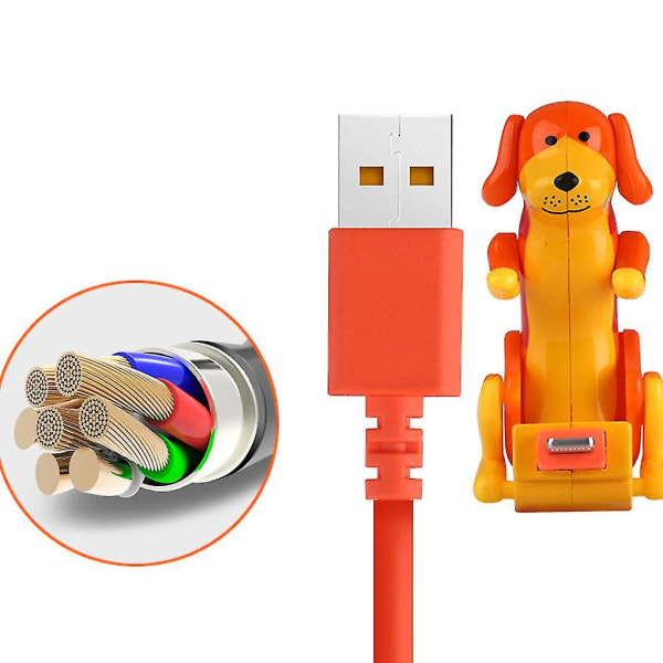 120 cm pitkä Type-c latauskaapeli Stray Dog matkapuhelimen pikalatauskaapeli (oranssi)