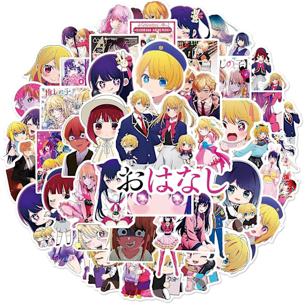 50pcs Japanese Anime Stickers Waterproof Wardrobe Car Skateboard Motorcycle Bicycle Luggage Guitar Laptop Phone Vinyl Stickers For Kid Teens Adult