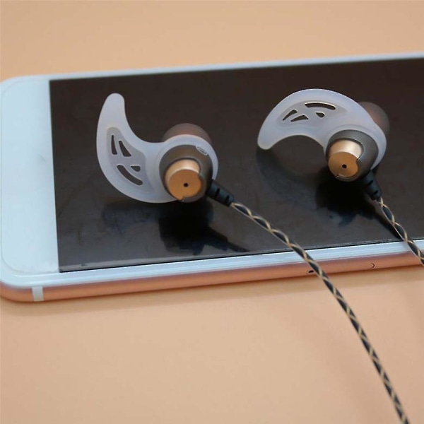 5 par silikon øretelefonklips ørekrok ørekrok for trådløst øretelefonhodesett（svart）