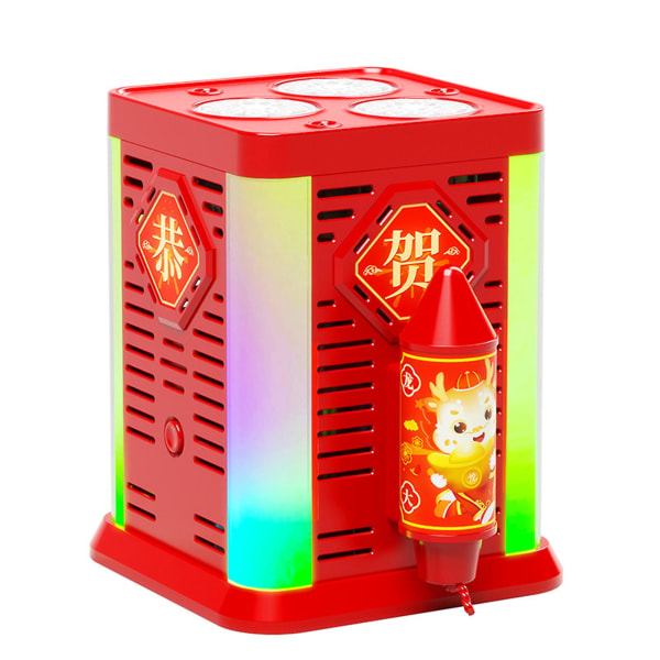 Multi-hul stor størrelse fyrværkeri boblemaskine LED farverigt vokabelt bobleblæser legetøj til udendørs (30 huller)