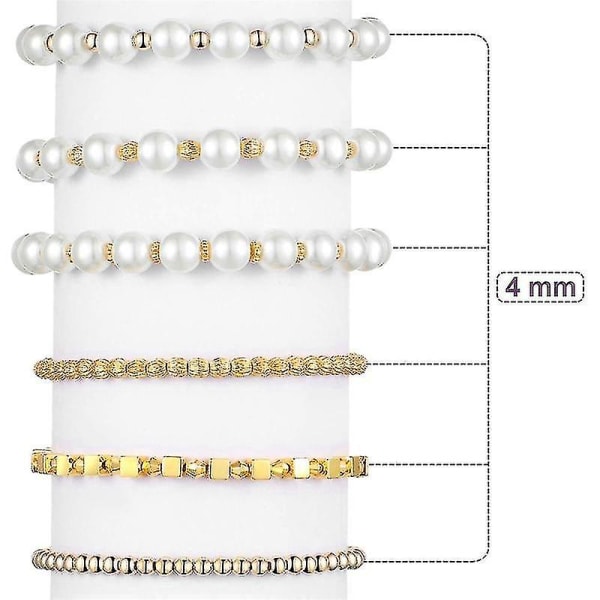 3000 stykker assorteret guld spacer perler sæt Ccb perler til smykkefremstilling Diy Celet halskæder